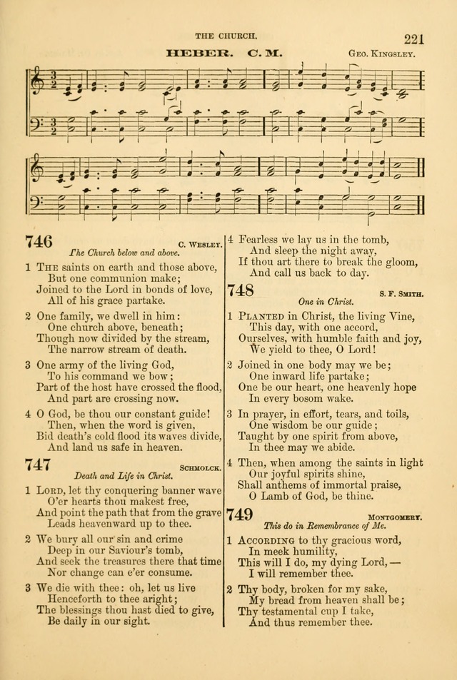 Church Harmonies: a collection of hymns and tunes for the use of Congregations page 221