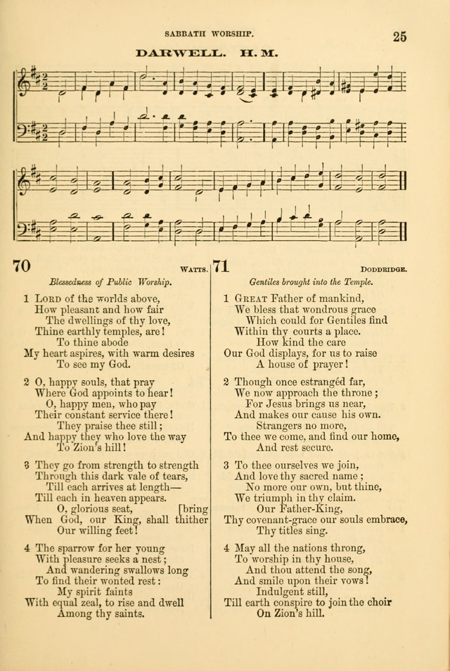 Church Harmonies: a collection of hymns and tunes for the use of Congregations page 25