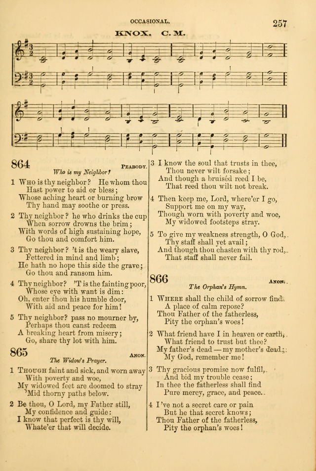 Church Harmonies: a collection of hymns and tunes for the use of Congregations page 257