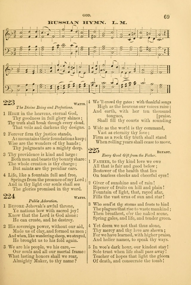 Church Harmonies: a collection of hymns and tunes for the use of Congregations page 69