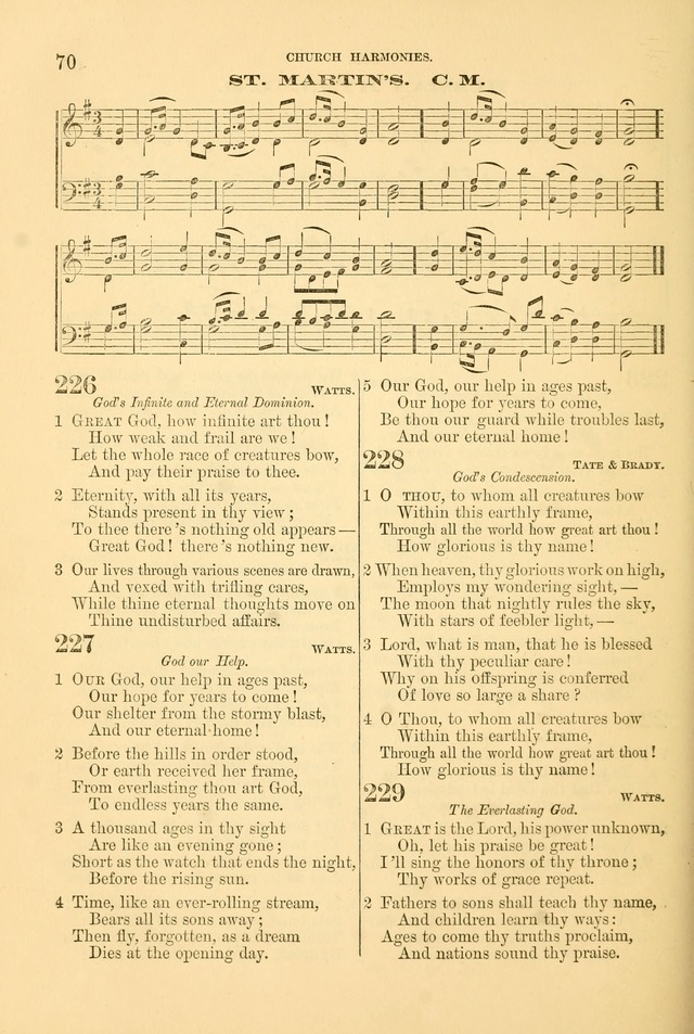 Church Harmonies: a collection of hymns and tunes for the use of Congregations page 70