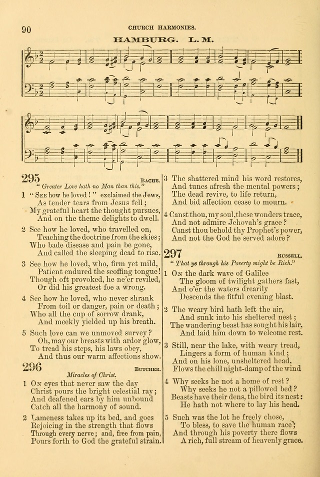 Church Harmonies: a collection of hymns and tunes for the use of Congregations page 90