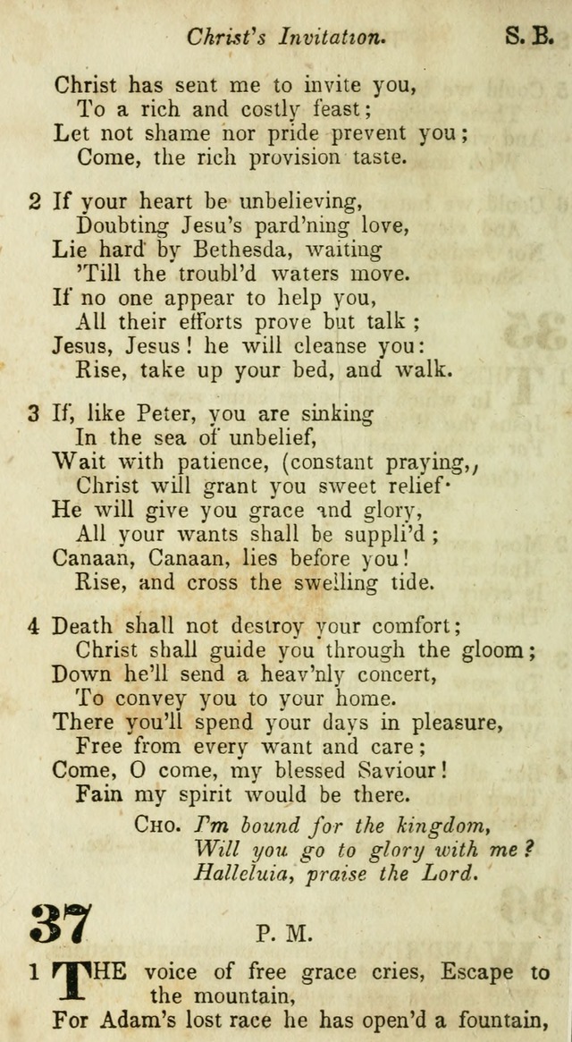 A Collection of Hymns: for camp meetings, revivals, &c., for the use of the Primitive Methodists page 38