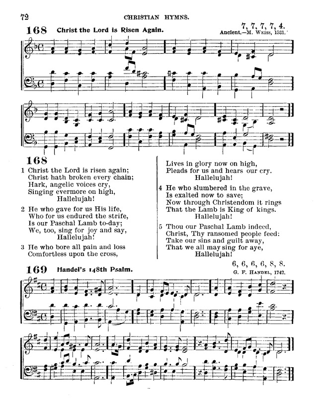 Christian Hymns: for church, school and home, with music page 70