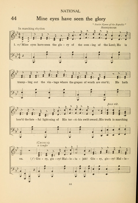 The Concord Hymnal: for Day School, Sunday School and Home page 44
