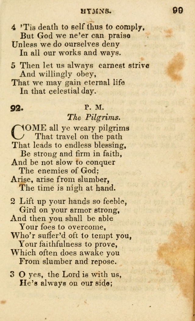 A Collection of Hymns, Designed for the Use of the Church of Christ page 100