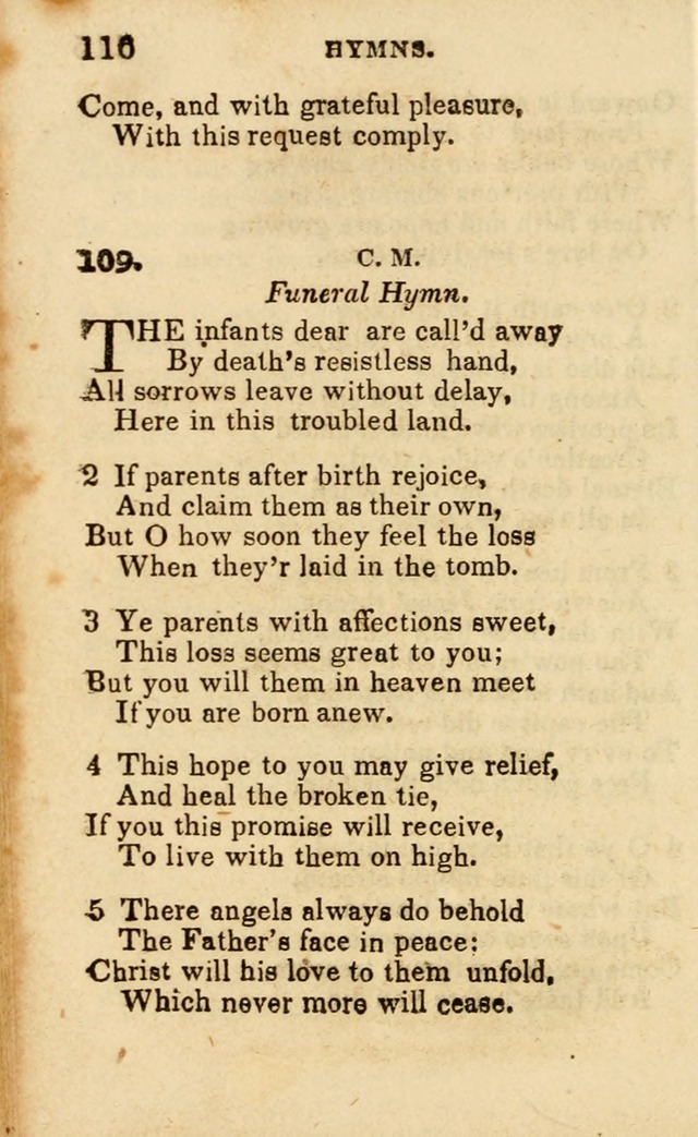 A Collection of Hymns, Designed for the Use of the Church of Christ page 117