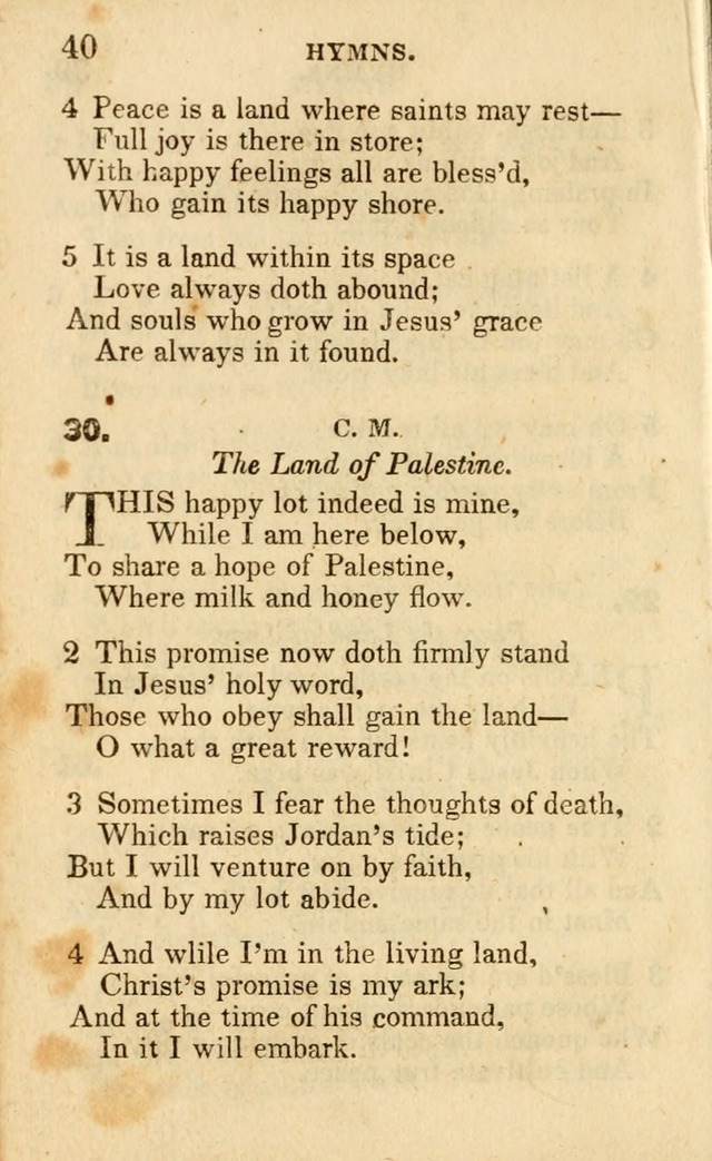 A Collection of Hymns, Designed for the Use of the Church of Christ page 41