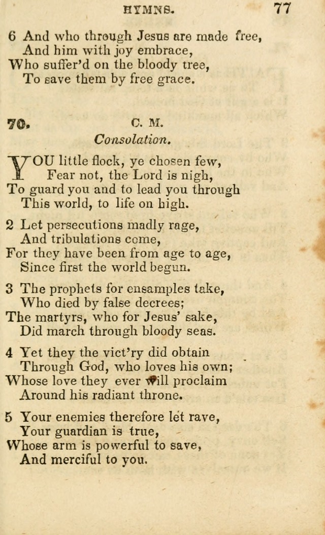 A Collection of Hymns, Designed for the Use of the Church of Christ page 78