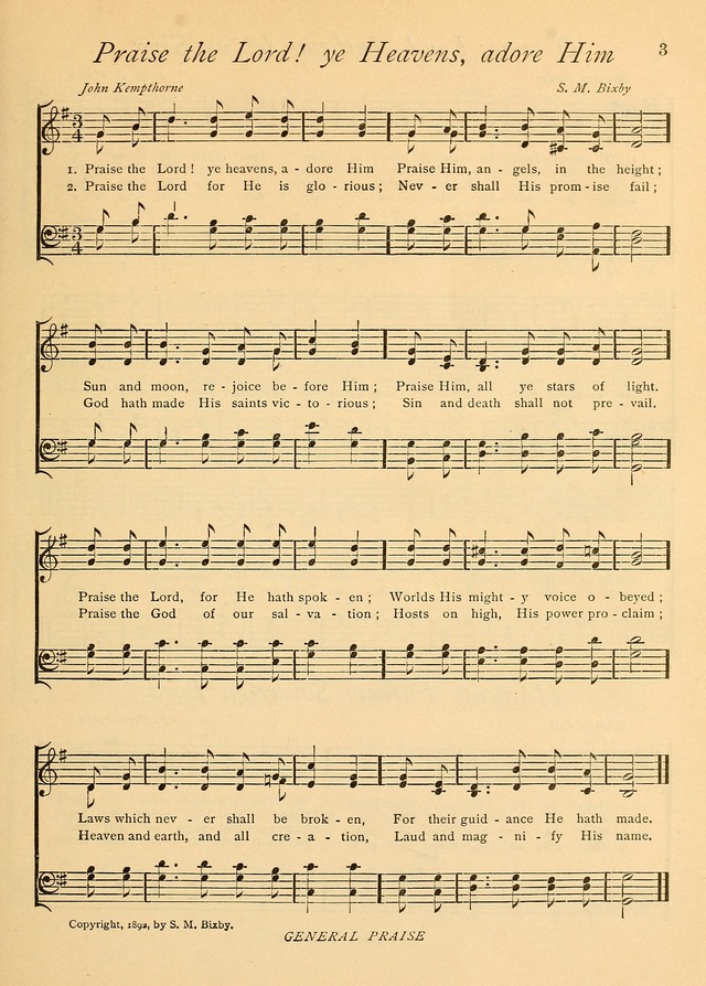 The Church and Home Hymnal: containing hymns and tunes for church service, for prayer meetings, for Sunday schools, for praise service, for home circles, for young people, children and special occasio page 14