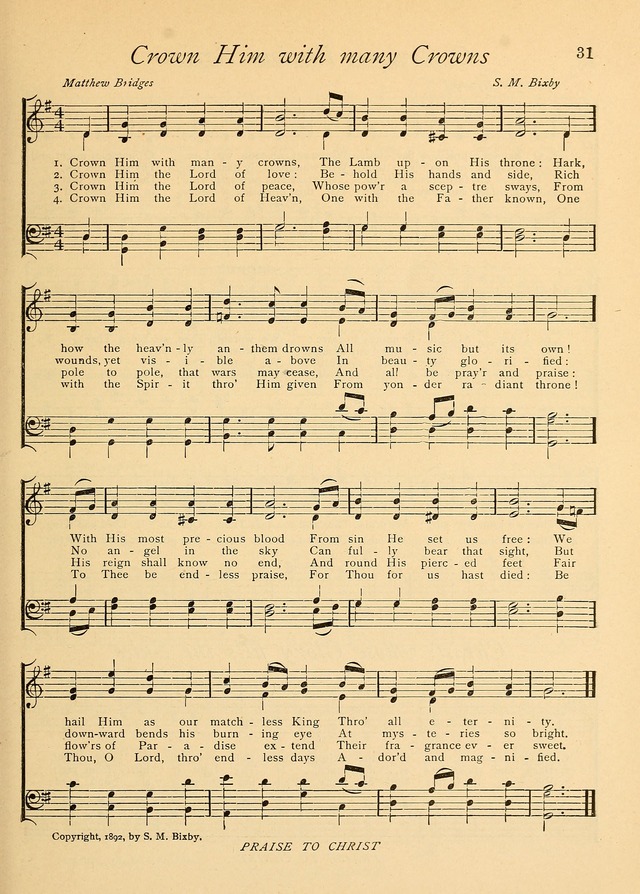 The Church and Home Hymnal: containing hymns and tunes for church service, for prayer meetings, for Sunday schools, for praise service, for home circles, for young people, children and special occasio page 44