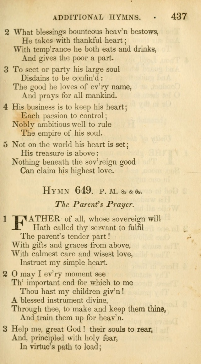 A Collection of Hymns and a Liturgy: for the use of Evangelical Lutheran Churches, to which are added prayers for families and individuals (New and Enl. Stereotype Ed.) page 437