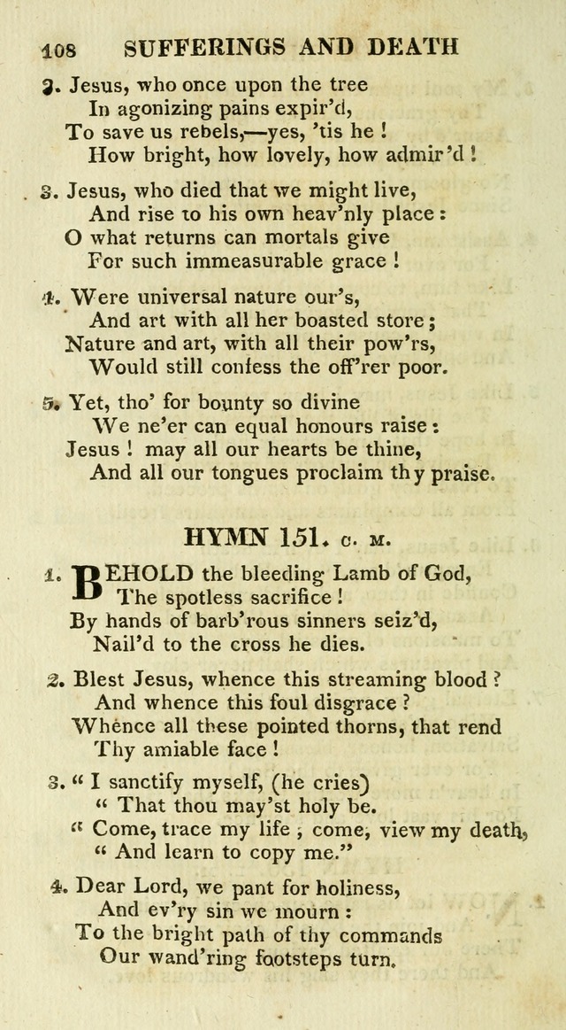A Collection of Hymns and a Liturgy for the Use of Evangelical Lutheran Churches: to which are added prayers for families and individuals page 108