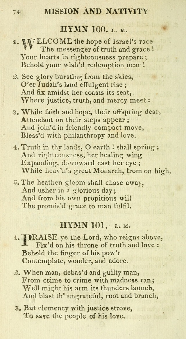 A Collection of Hymns and a Liturgy for the Use of Evangelical Lutheran Churches: to which are added prayers for families and individuals page 74