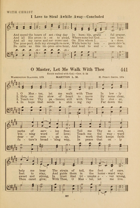 Church Hymnal, Mennonite: a collection of hymns and sacred songs suitable for use in public worship, worship in the home, and all general occasions (1st ed. ) [with Deutscher Anhang] page 327