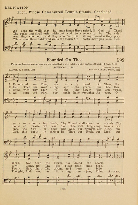 Church Hymnal, Mennonite: a collection of hymns and sacred songs suitable for use in public worship, worship in the home, and all general occasions (1st ed. ) [with Deutscher Anhang] page 455