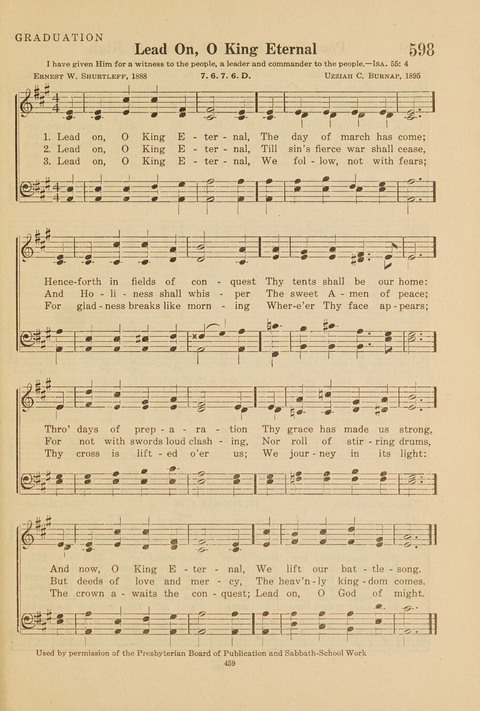 Church Hymnal, Mennonite: a collection of hymns and sacred songs suitable for use in public worship, worship in the home, and all general occasions (1st ed. ) [with Deutscher Anhang] page 459