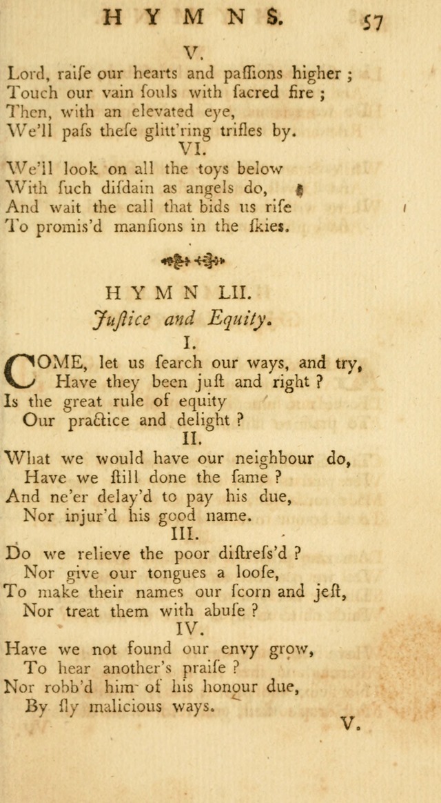 A Collection of Hymns, More Particularly Designed for the Use of the  West Society in Boston. (2nd ed. with Additions) page 57