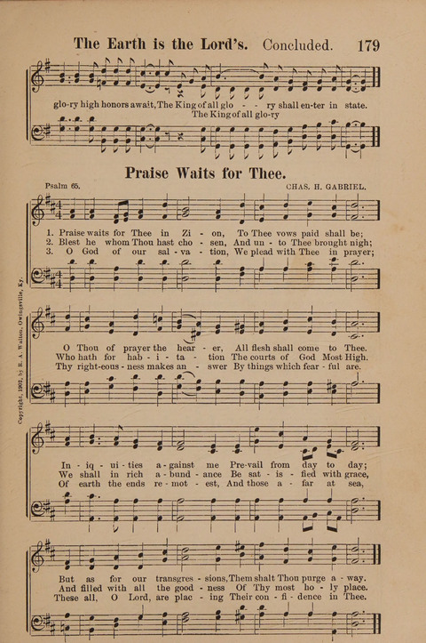Conquest Hymns: New and Old for all Services page 179