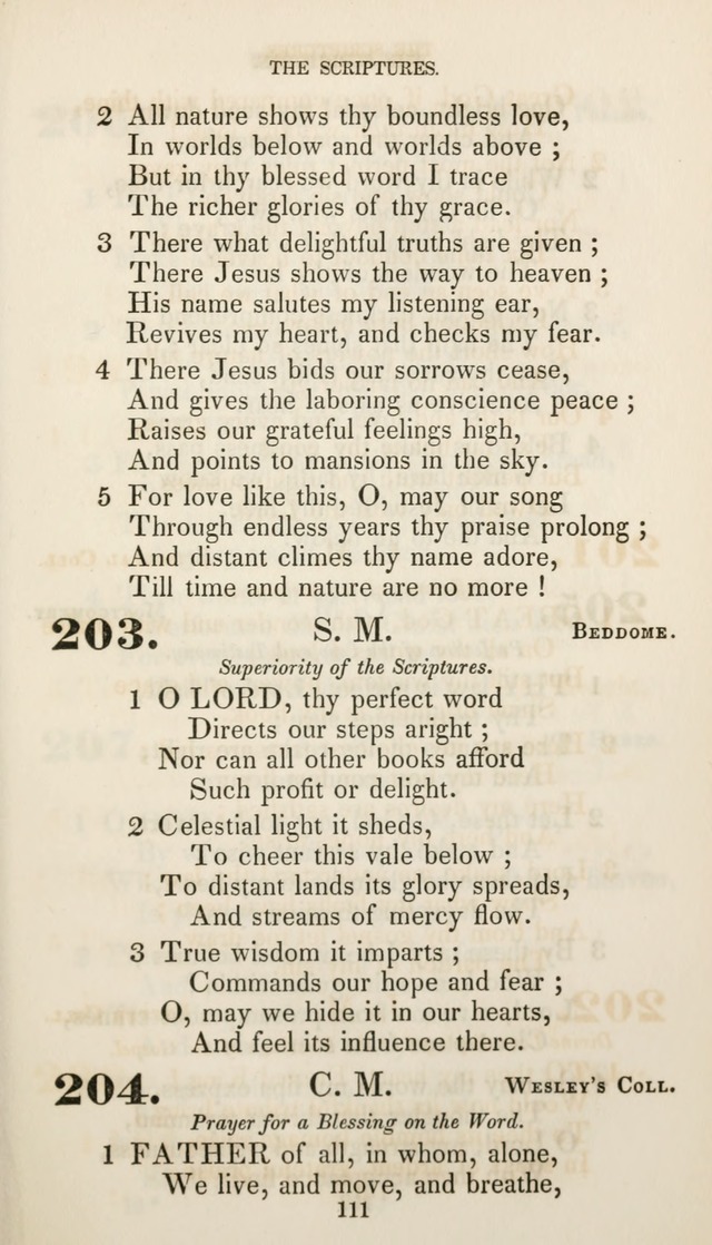 Christian Hymns for Public and Private Worship: a collection compiled  by a committee of the Cheshire Pastoral Association (11th ed.) page 111