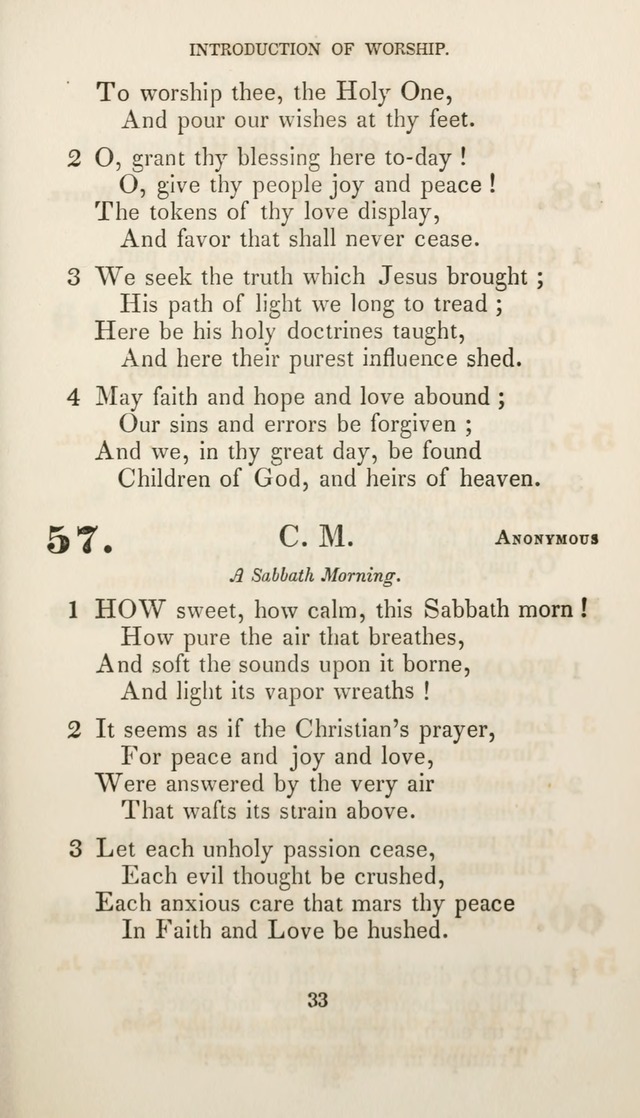 Christian Hymns for Public and Private Worship: a collection compiled  by a committee of the Cheshire Pastoral Association (11th ed.) page 33