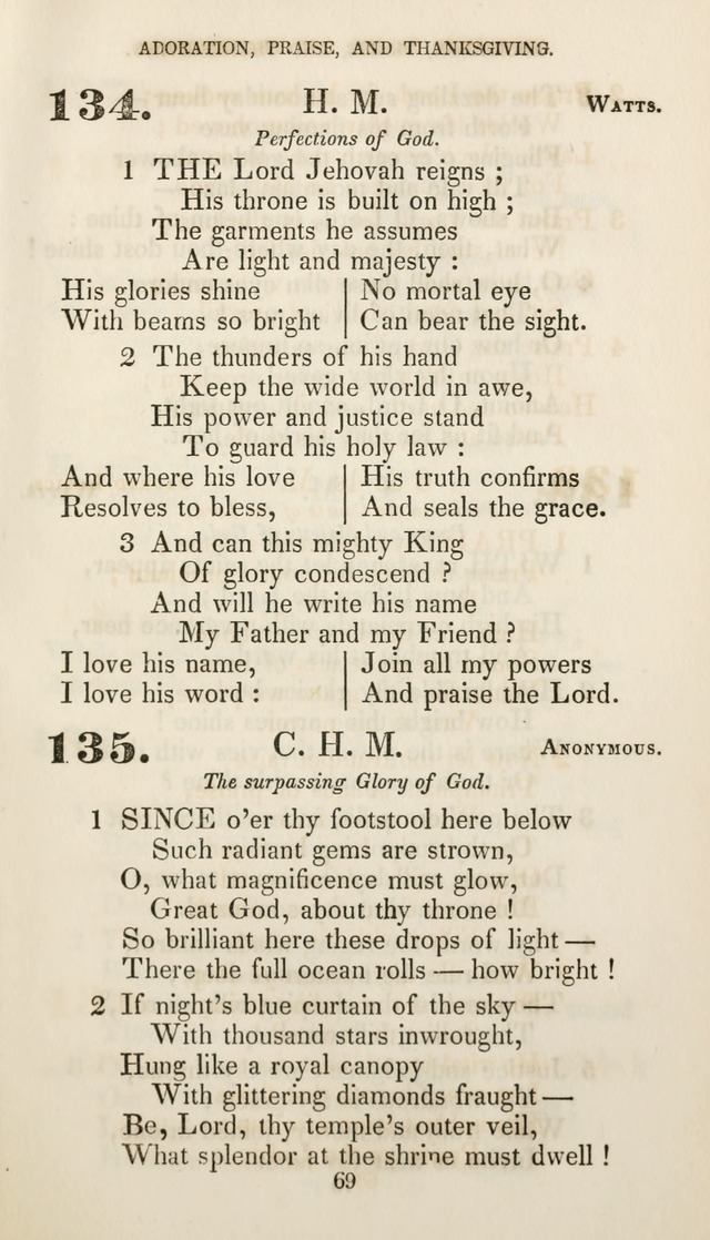 Christian Hymns for Public and Private Worship: a collection compiled  by a committee of the Cheshire Pastoral Association (11th ed.) page 69