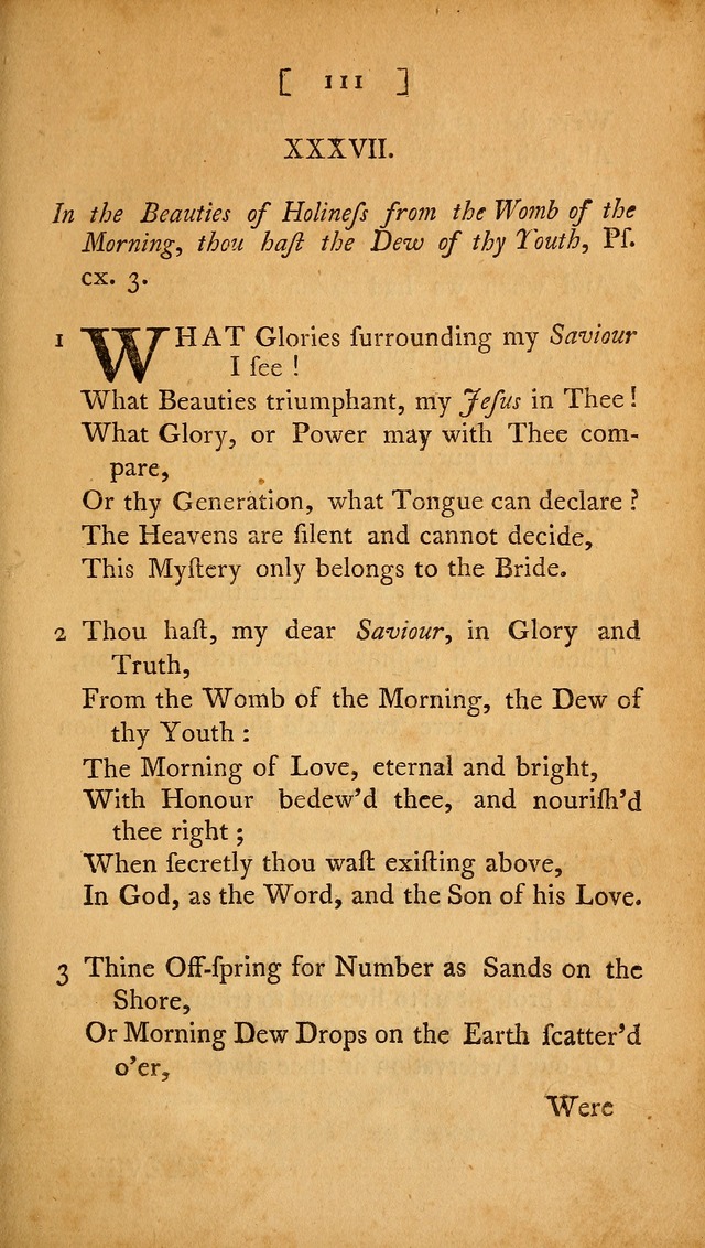 Christian Hymns, Poems, and Spiritual Songs: sacred to the praise of God our Saviour page 111