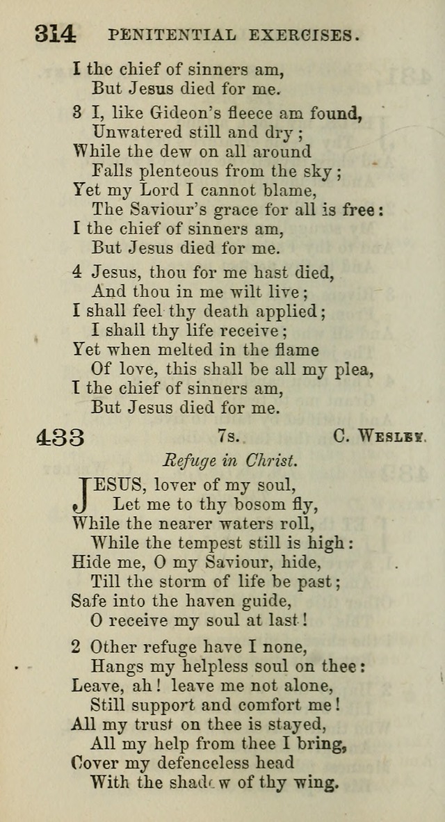 A Collection of Hymns for Public, Social, and Domestic Worship page 316