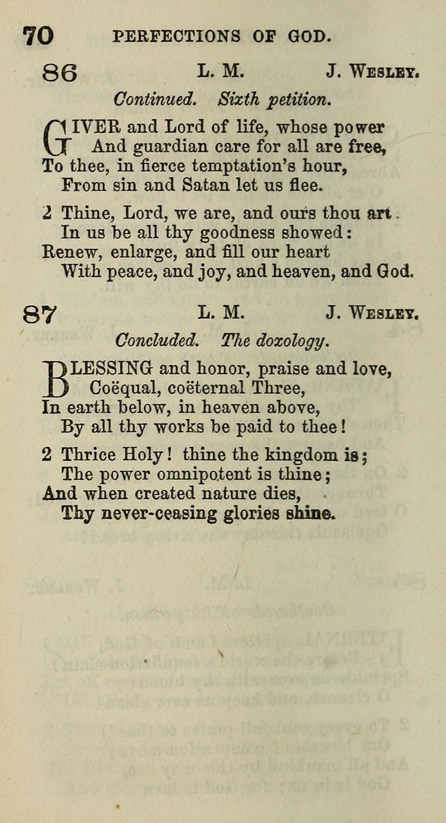 A Collection of Hymns for Public, Social, and Domestic Worship page 70