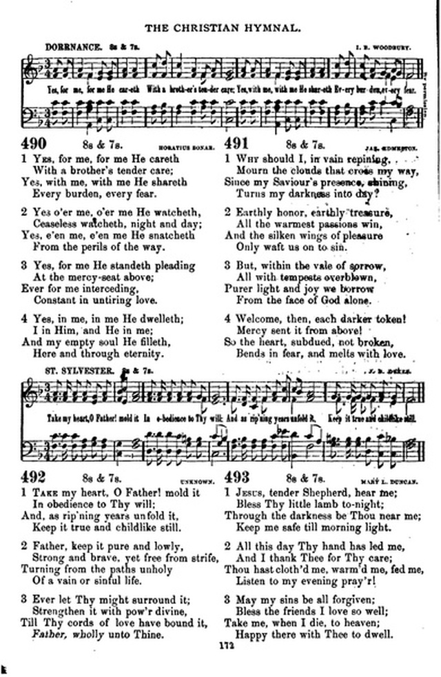 The Christian hymnal: a collection of hymns and tunes for congregational and social worship; in two parts (Rev.) page 172