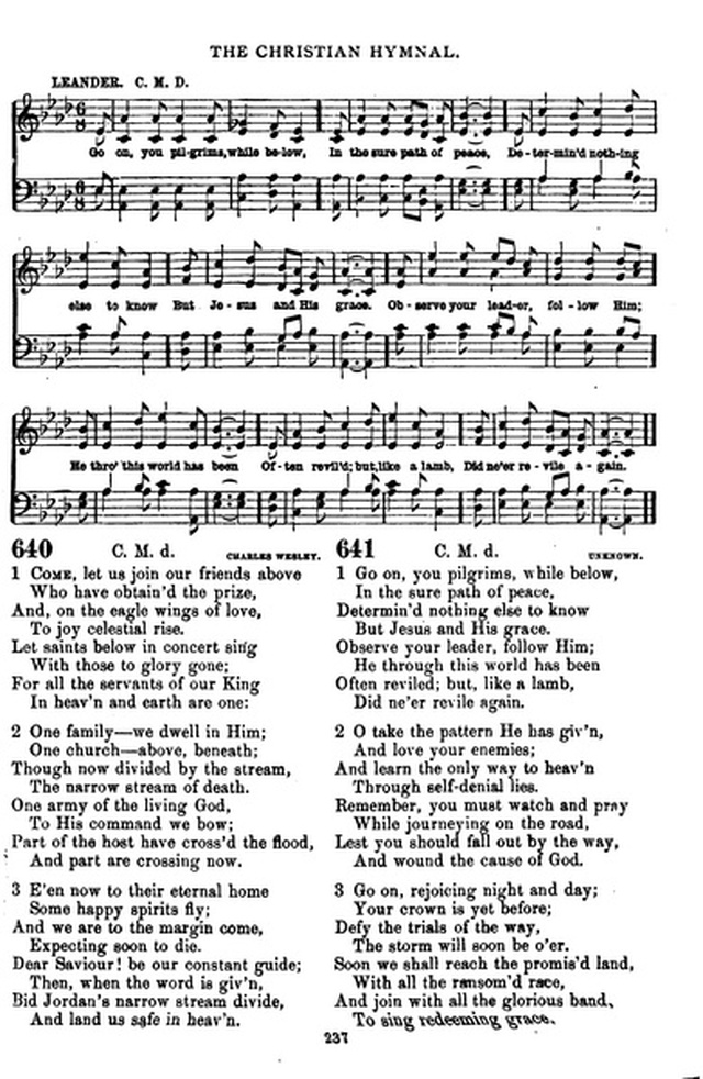 The Christian hymnal: a collection of hymns and tunes for congregational and social worship; in two parts (Rev.) page 237