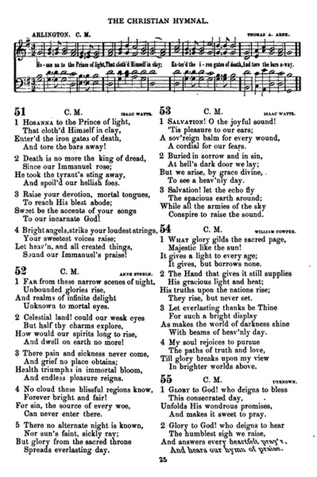 The Christian hymnal: a collection of hymns and tunes for congregational and social worship; in two parts (Rev.) page 25