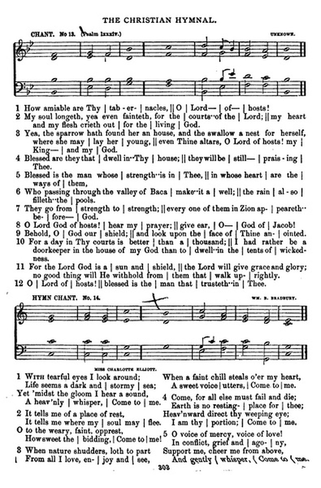 The Christian hymnal: a collection of hymns and tunes for congregational and social worship; in two parts (Rev.) page 303