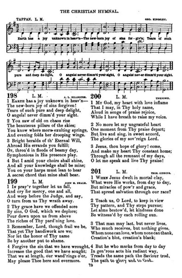 The Christian hymnal: a collection of hymns and tunes for congregational and social worship; in two parts (Rev.) page 79