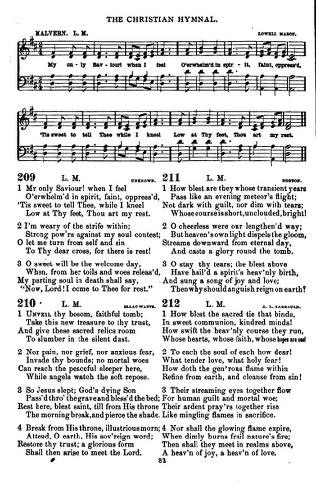 The Christian hymnal: a collection of hymns and tunes for congregational and social worship; in two parts (Rev.) page 82