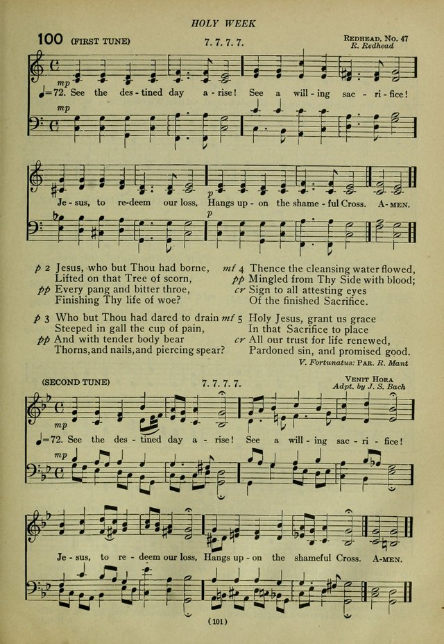 The Church Hymnal: containing hymns approved and set forth by the general conventions of 1892 and 1916; together with hymns for the use of guilds and brotherhoods, and for special occasions (Rev. ed) page 102