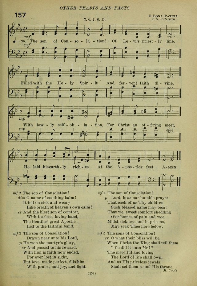 The Church Hymnal: containing hymns approved and set forth by the general conventions of 1892 and 1916; together with hymns for the use of guilds and brotherhoods, and for special occasions (Rev. ed) page 160