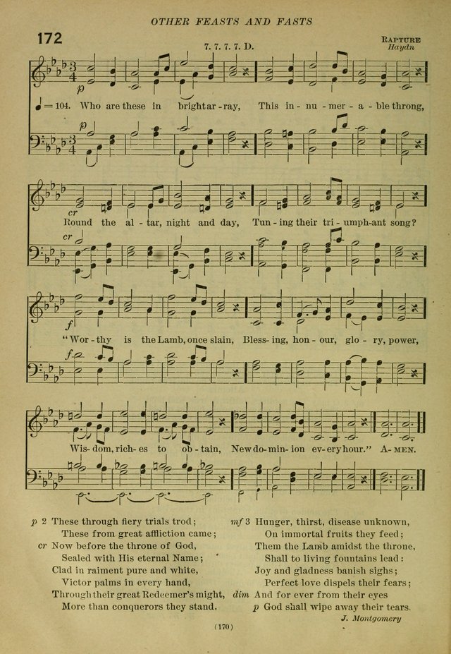 The Church Hymnal: containing hymns approved and set forth by the general conventions of 1892 and 1916; together with hymns for the use of guilds and brotherhoods, and for special occasions (Rev. ed) page 171