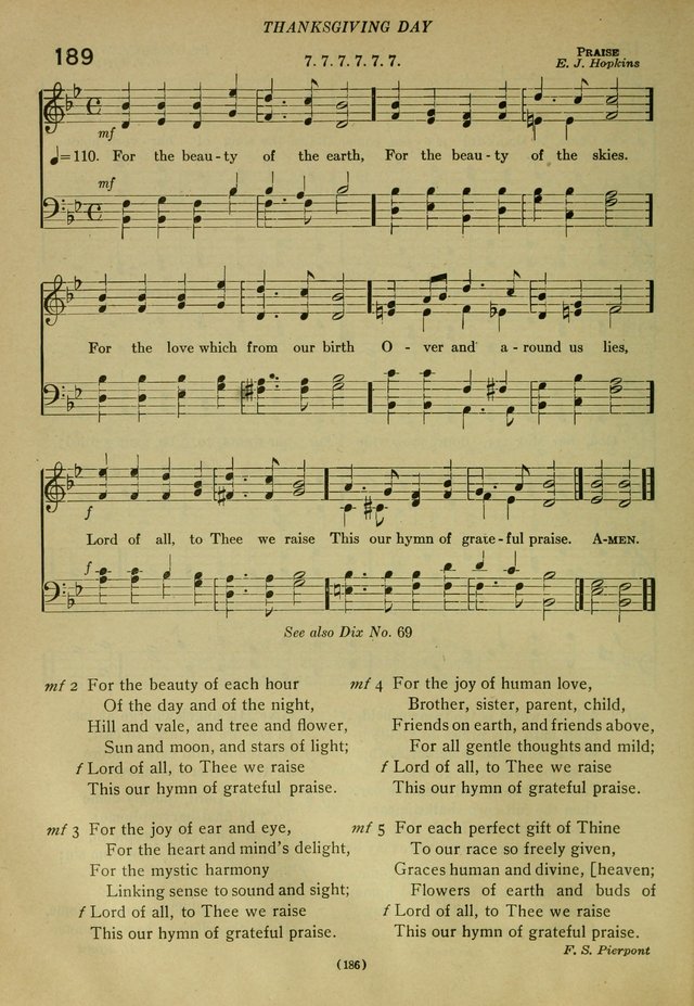 The Church Hymnal: containing hymns approved and set forth by the general conventions of 1892 and 1916; together with hymns for the use of guilds and brotherhoods, and for special occasions (Rev. ed) page 187