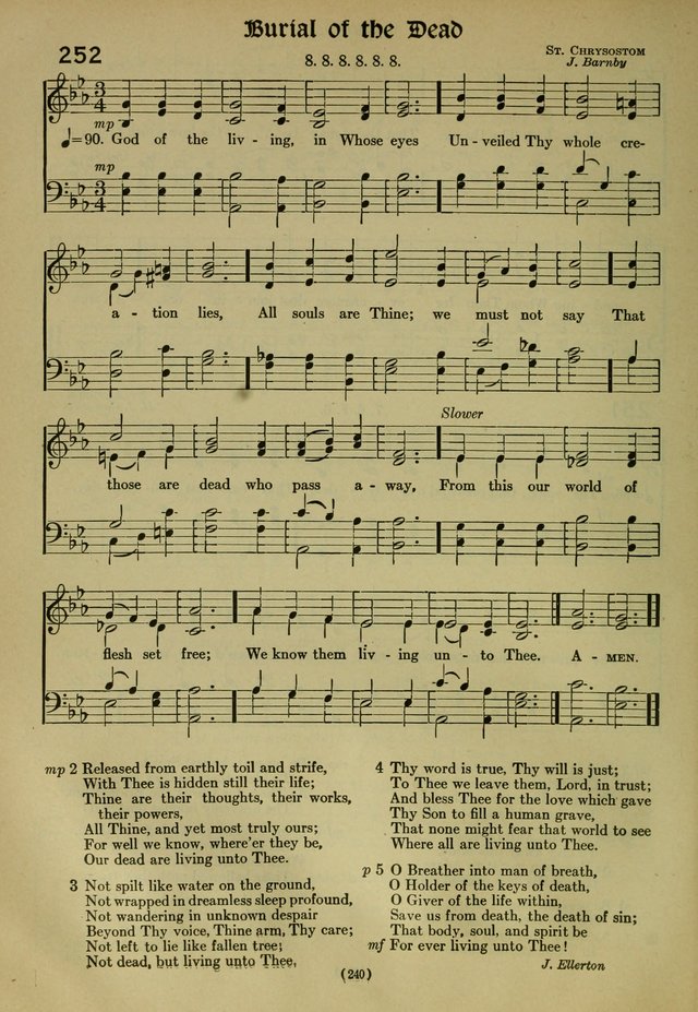 The Church Hymnal: containing hymns approved and set forth by the general conventions of 1892 and 1916; together with hymns for the use of guilds and brotherhoods, and for special occasions (Rev. ed) page 241