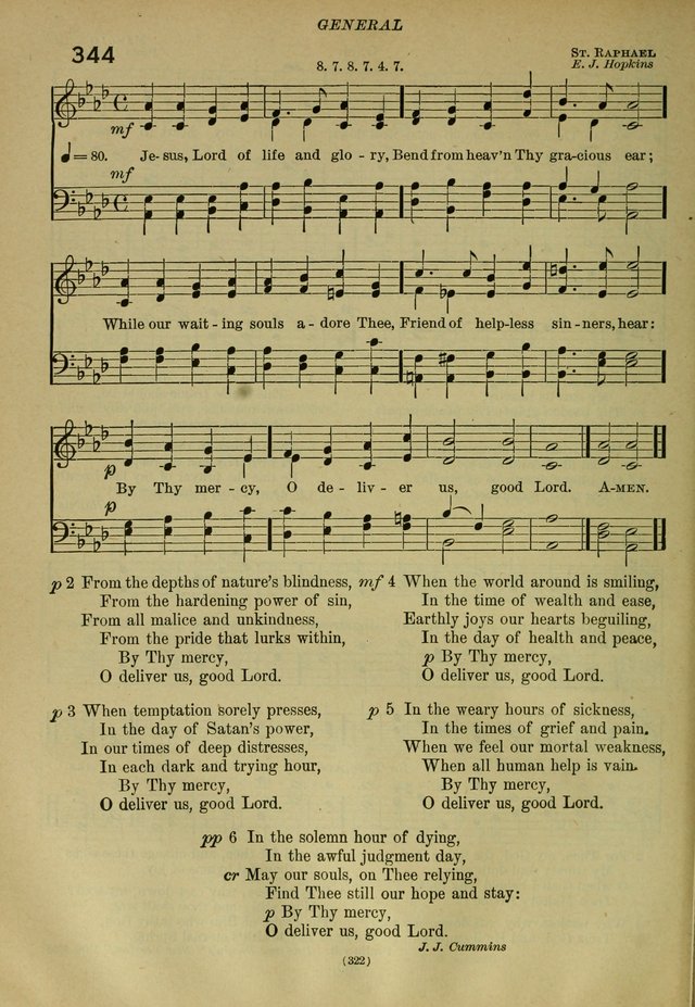 The Church Hymnal: containing hymns approved and set forth by the general conventions of 1892 and 1916; together with hymns for the use of guilds and brotherhoods, and for special occasions (Rev. ed) page 323