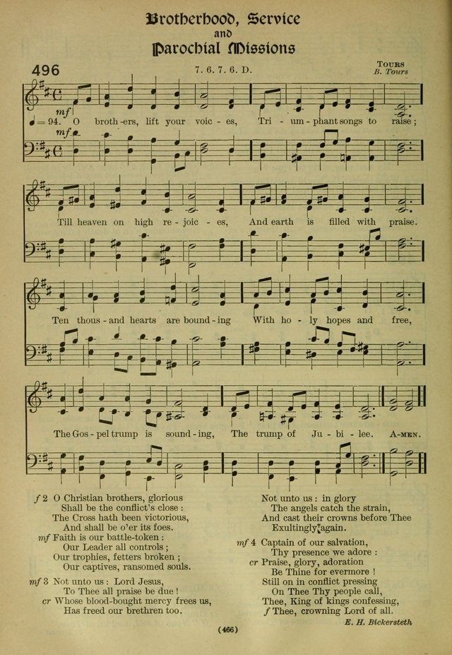 The Church Hymnal: containing hymns approved and set forth by the general conventions of 1892 and 1916; together with hymns for the use of guilds and brotherhoods, and for special occasions (Rev. ed) page 467