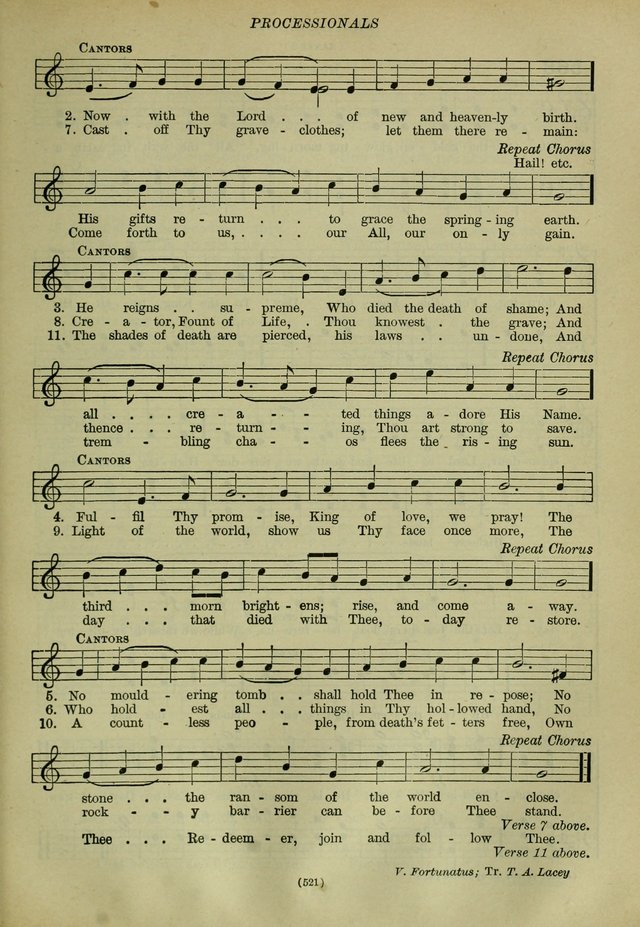 The Church Hymnal: containing hymns approved and set forth by the general conventions of 1892 and 1916; together with hymns for the use of guilds and brotherhoods, and for special occasions (Rev. ed) page 522