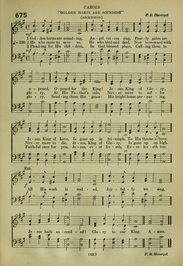 The Church Hymnal: containing hymns approved and set forth by the general conventions of 1892 and 1916; together with hymns for the use of guilds and brotherhoods, and for special occasions (Rev. ed) page 624