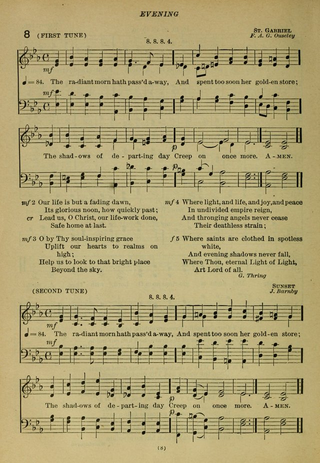 The Church Hymnal: containing hymns approved and set forth by the general conventions of 1892 and 1916; together with hymns for the use of guilds and brotherhoods, and for special occasions (Rev. ed) page 9