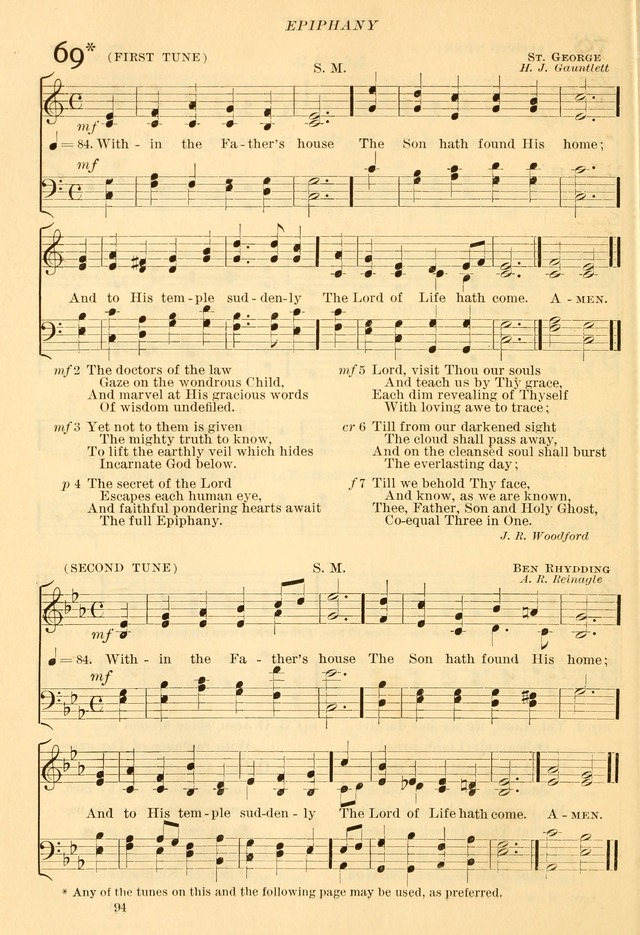 The Church Hymnal: revised and enlarged in accordance with the action of the General Convention of the Protestant Episcopal Church in the United States of America in the year of our Lord 1892... page 151
