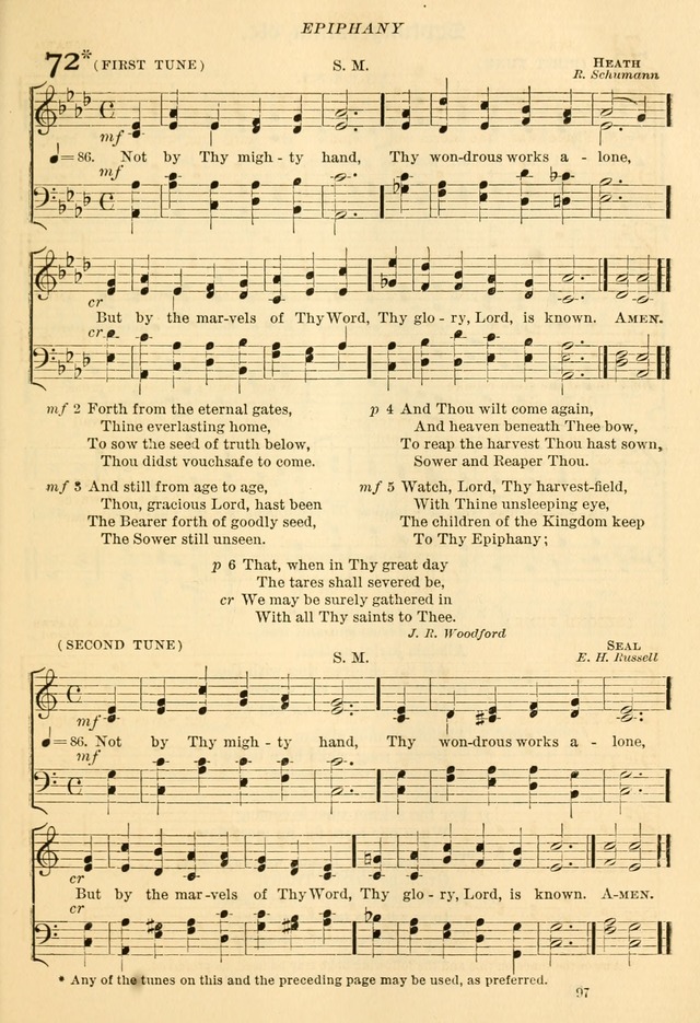 The Church Hymnal: revised and enlarged in accordance with the action of the General Convention of the Protestant Episcopal Church in the United States of America in the year of our Lord 1892... page 154