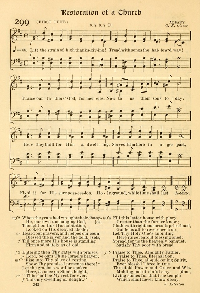 The Church Hymnal: revised and enlarged in accordance with the action of the General Convention of the Protestant Episcopal Church in the United States of America in the year of our Lord 1892... page 399