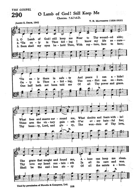 The Church Hymnal: the official hymnal of the Seventh-Day Adventist Church page 220