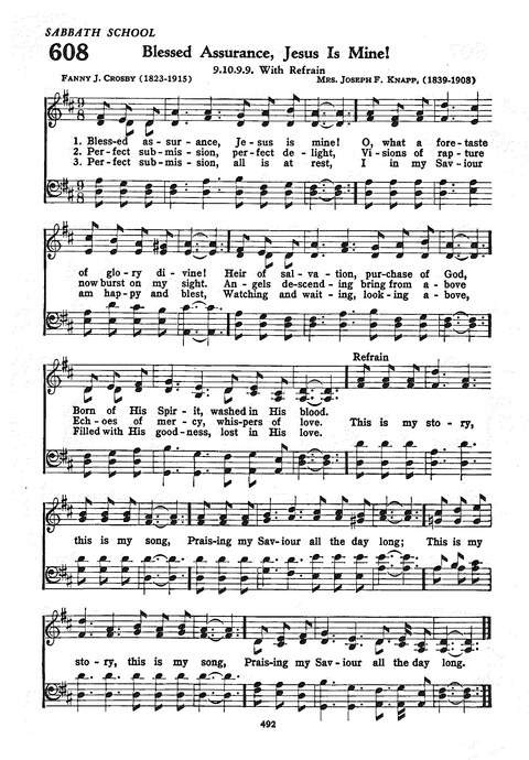 The Church Hymnal: the official hymnal of the Seventh-Day Adventist Church page 484